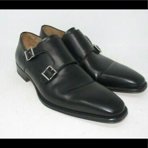 Magnanni Miro Black double Monk Strap Size 14